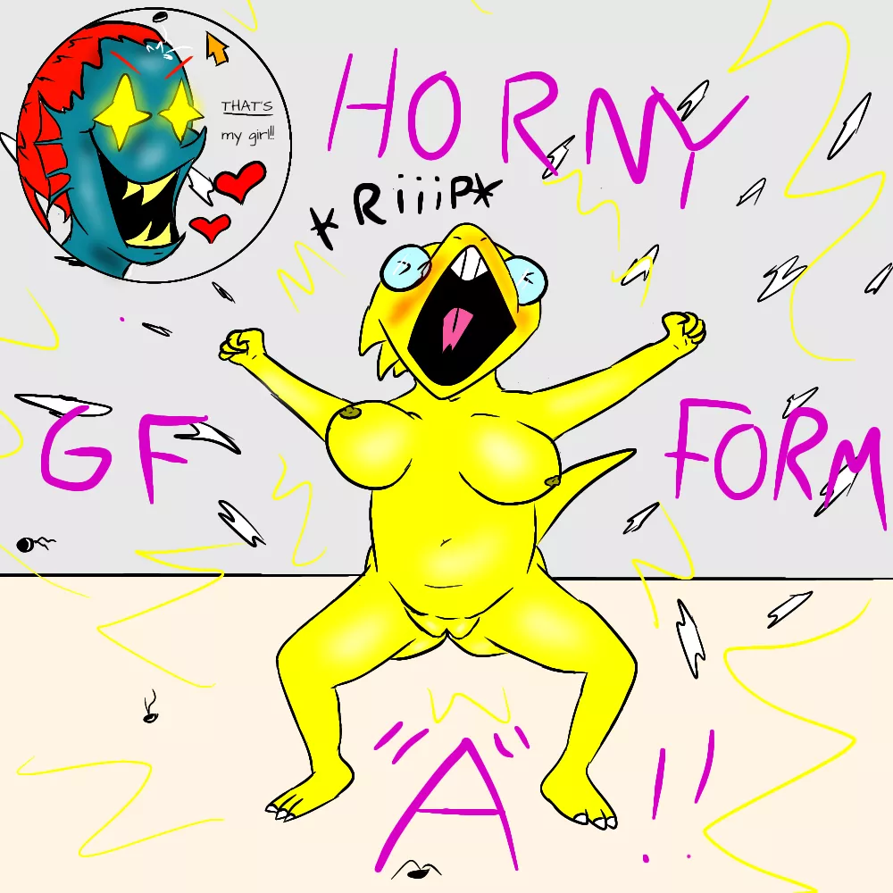 The power of horniness shines upon you [Alphys] [Undyne]