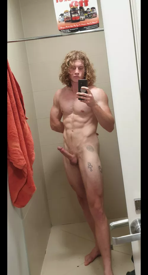 This is me 80% of the time after training.