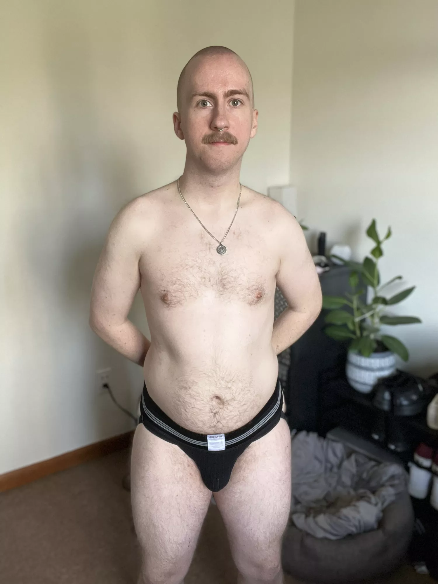 Trying out a mustache. Kinda like it, what do you think?