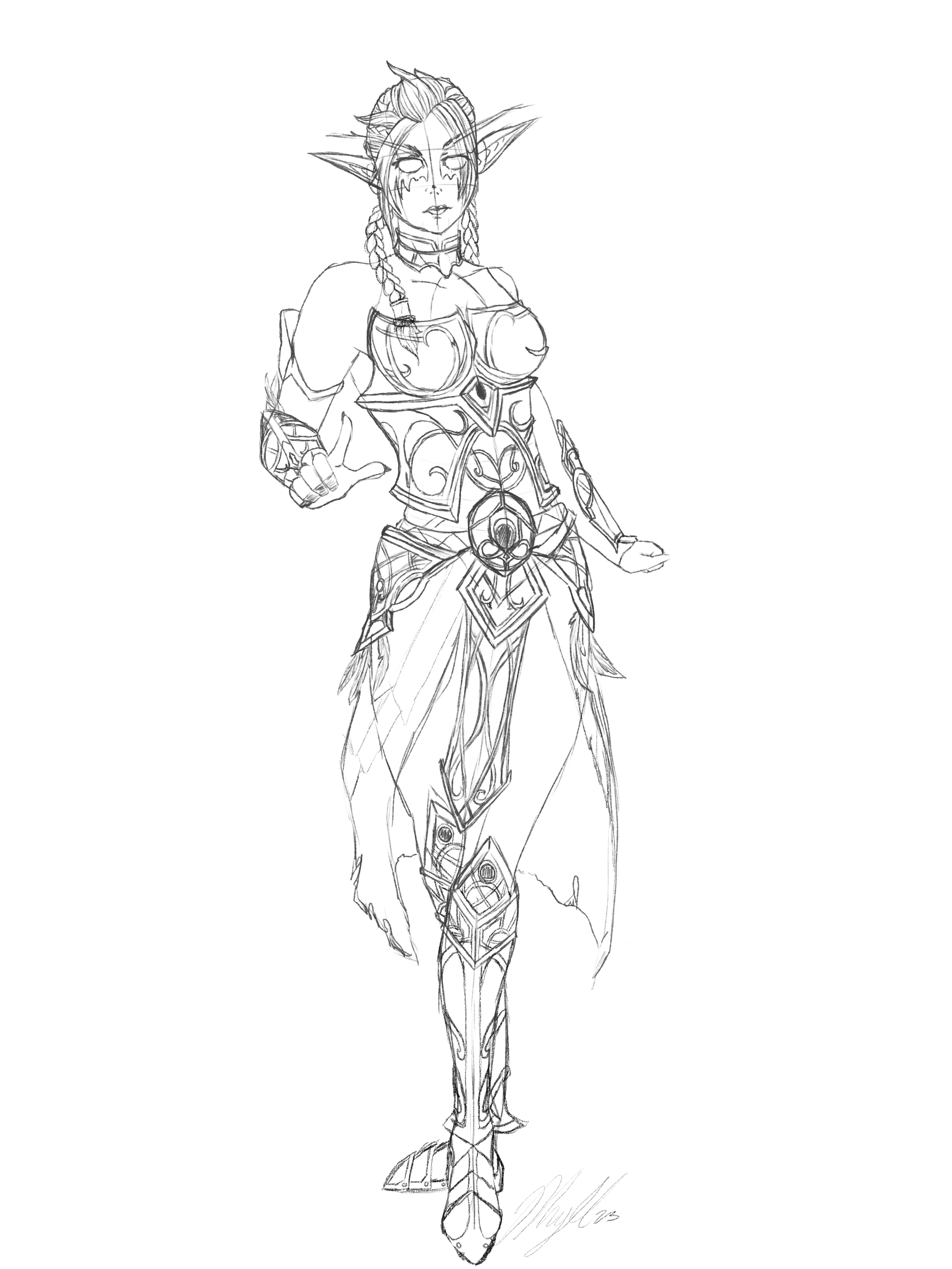 Tyrande Whisperwind - WiP Art by Me