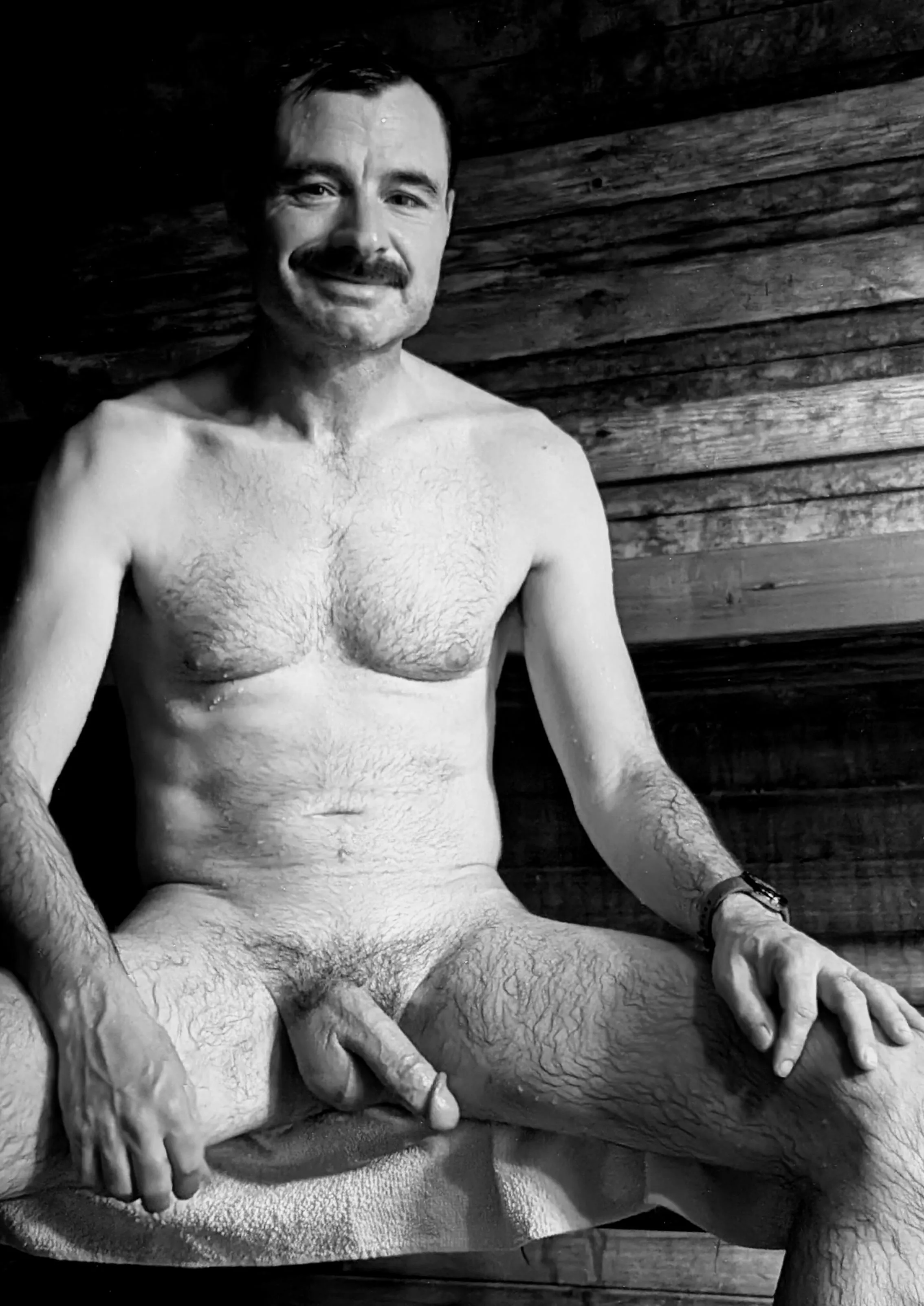 want to join dad in the sauna?