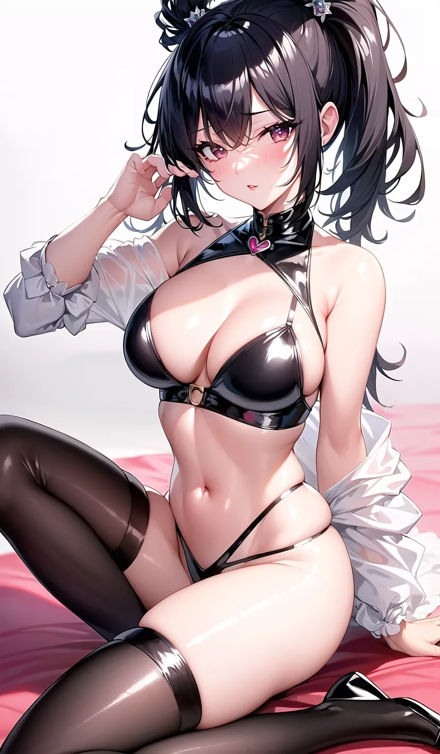 White Shirt & Thigh-Highs