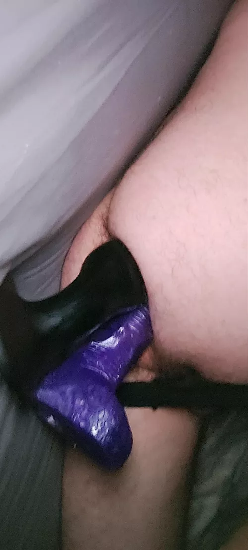 2 massive dildos in my ass