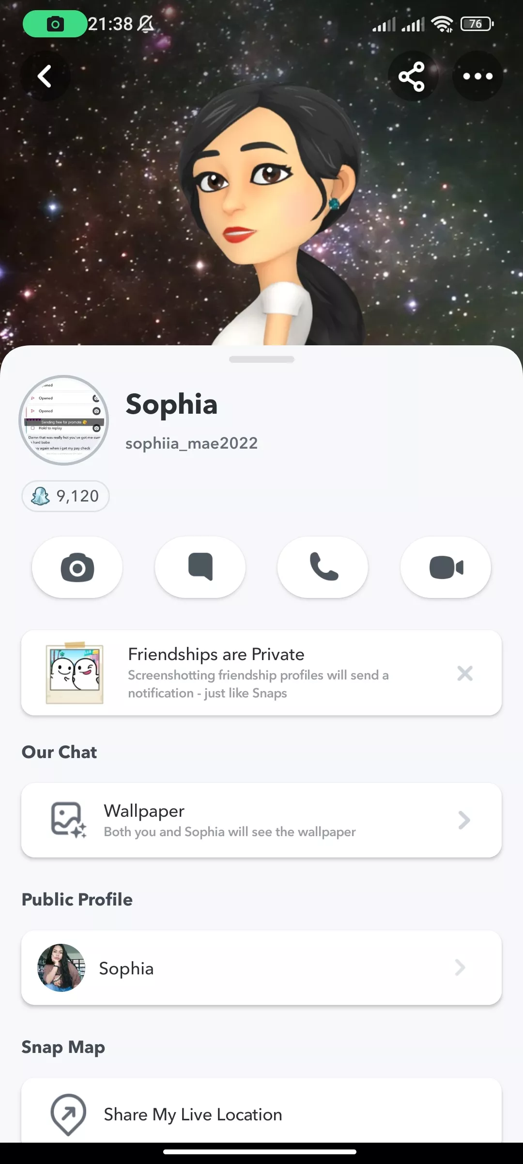 (21[F4M] She sends add her snapchat: sophiia_mae2022)