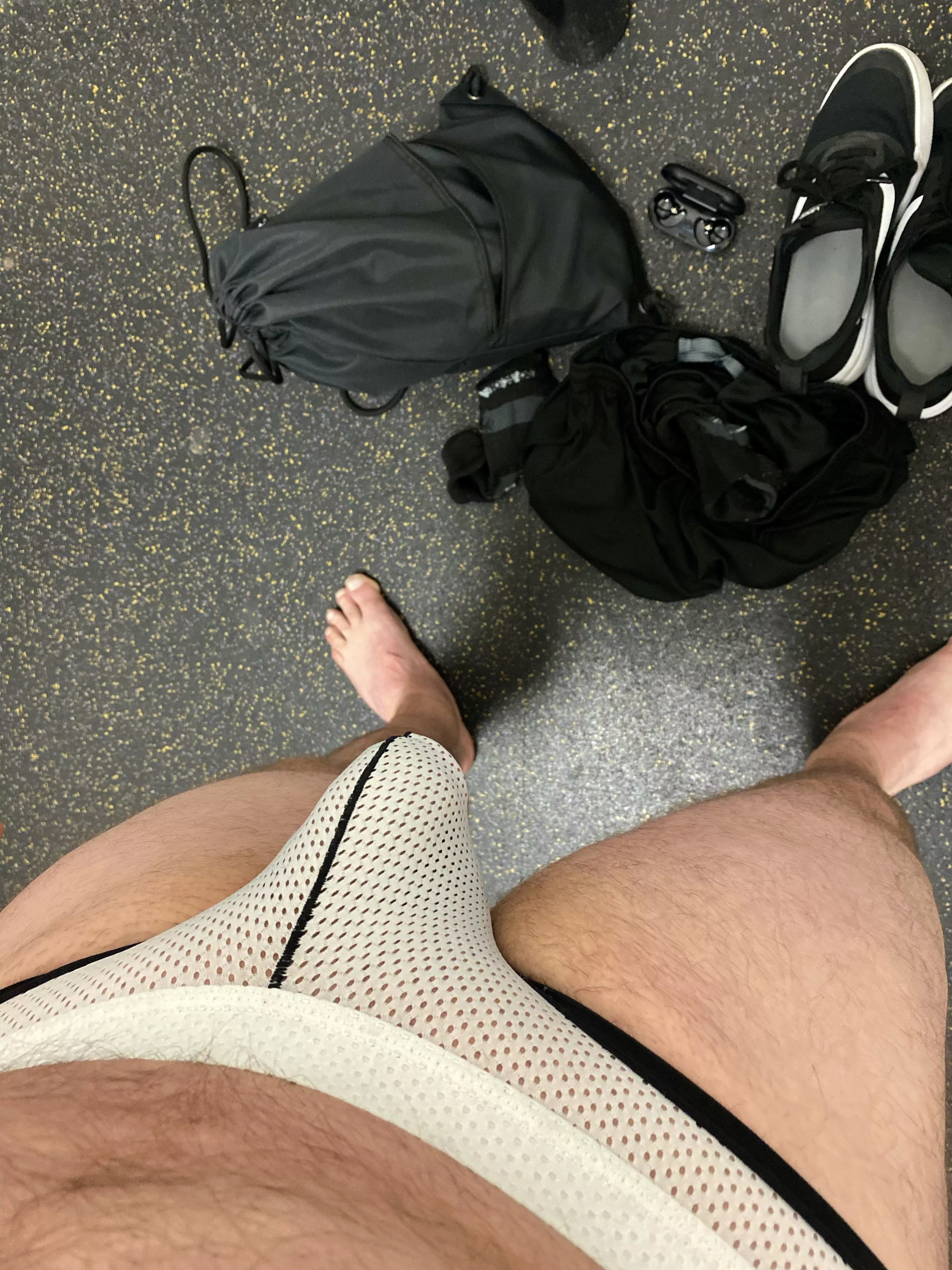 [37] Bulging in the locker room.