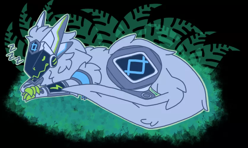 Aspect resting in the shade. Art by P05SUM.