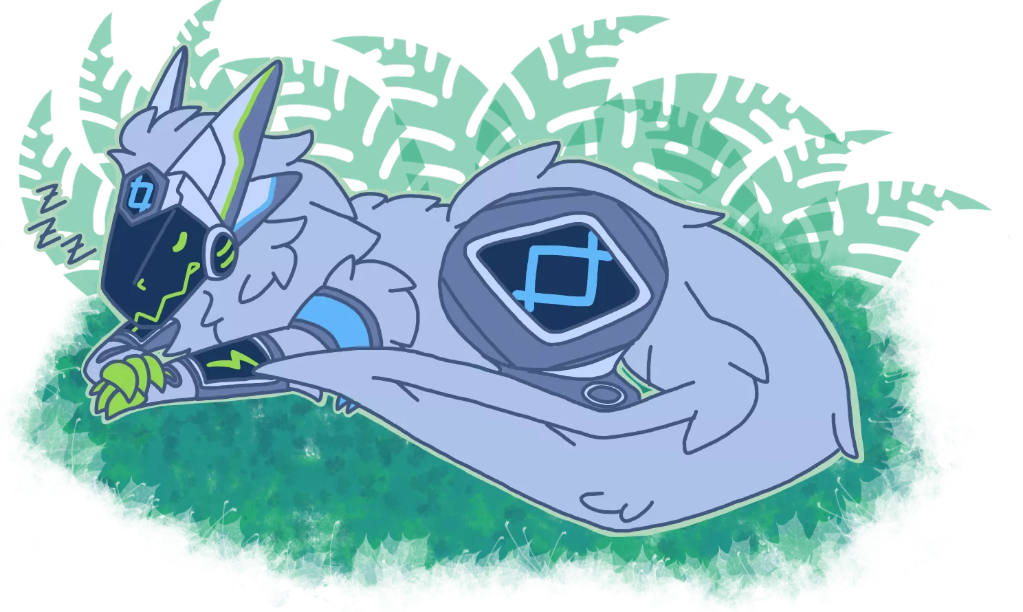 Aspect resting in the shade. Art by P05SUM.