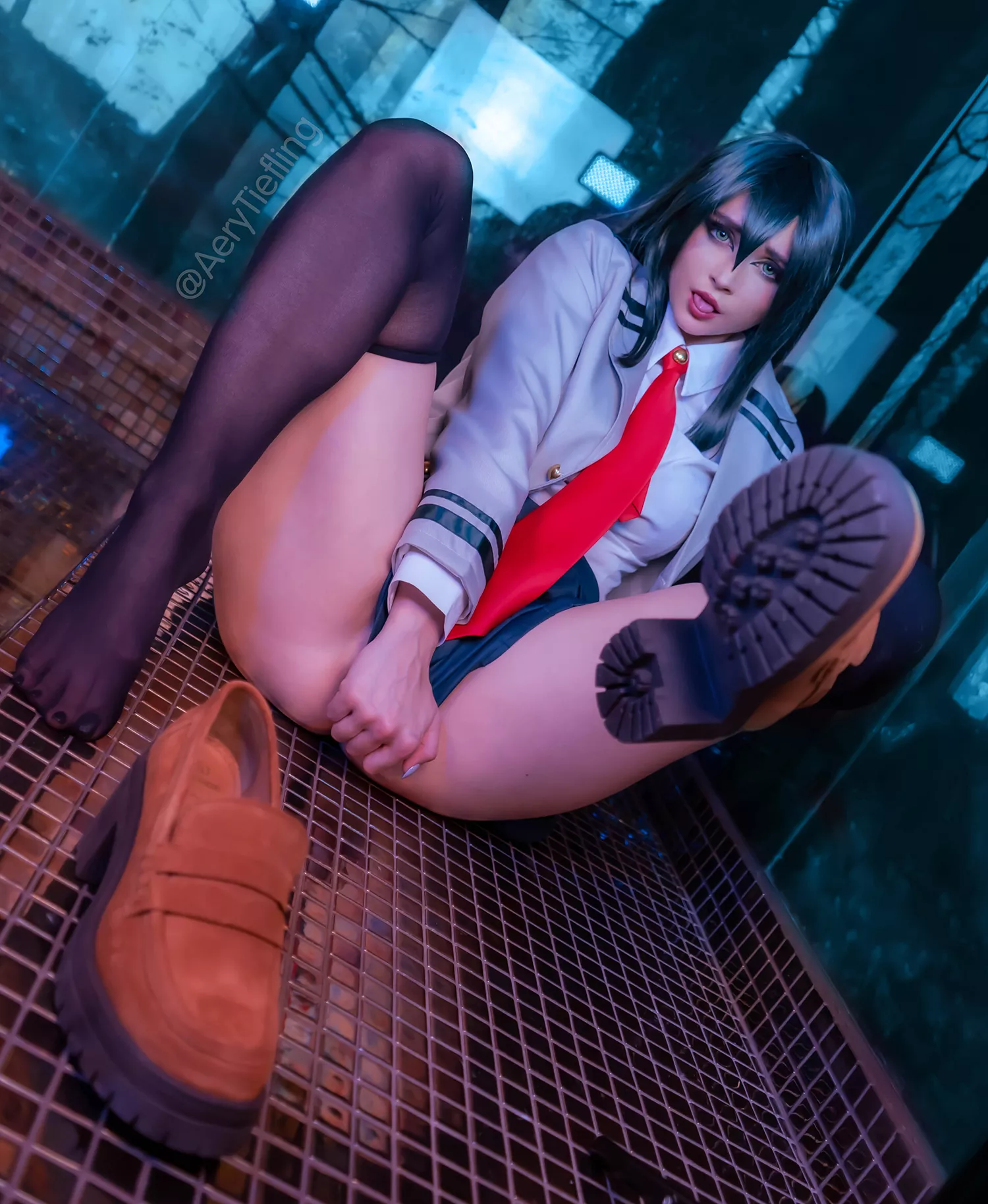 Asui Tsuyu (Aery Tiefling) [Boku no Hero Academia][OC]