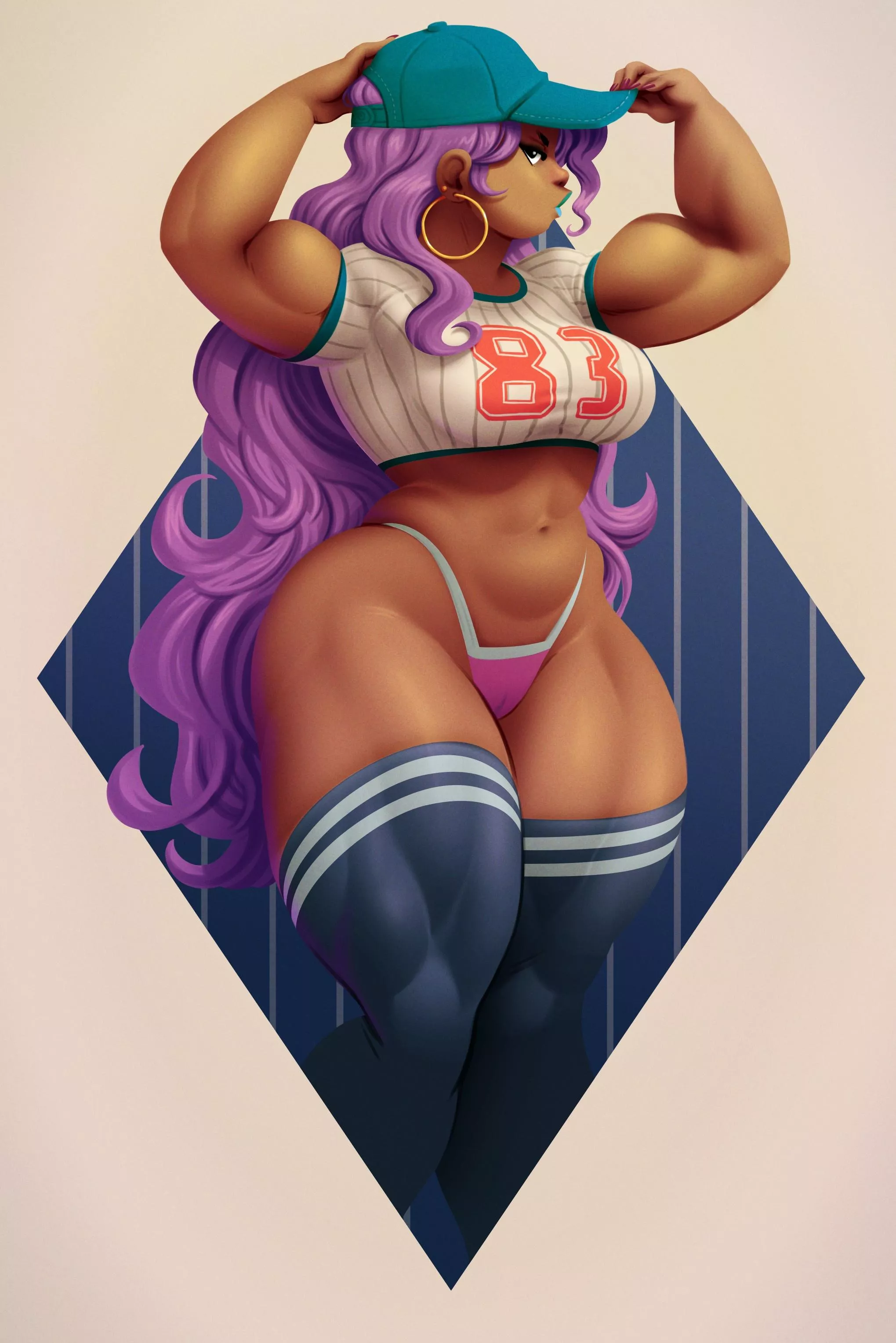 Brooke wants to go to the ball game (@tilingart)