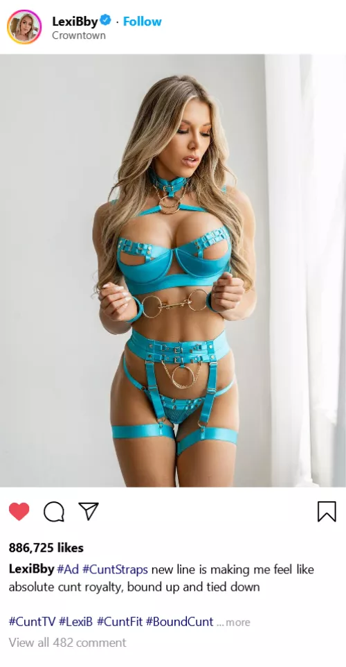 (Cuntagram) @LexiBby - Cuntstraps is the best a cunt can serve in!!