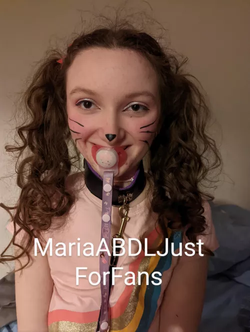 Daddy's Collared and Diapered Kitty!