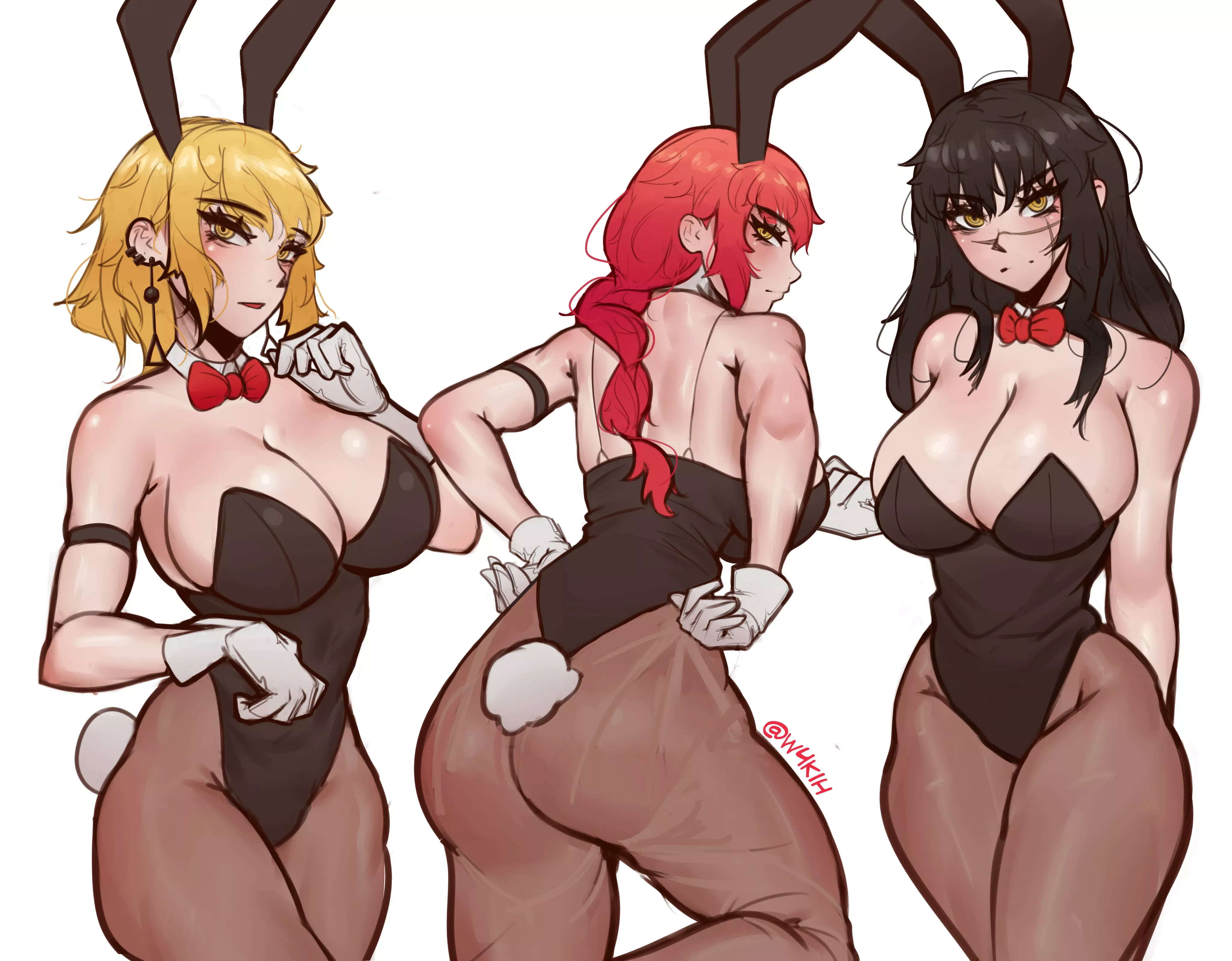 Fami, Makima, Asa Mitaka, Yoru - Bunnygirls looking for a Chainsaw dude (W4kih, Waki) [Chainsaw man]