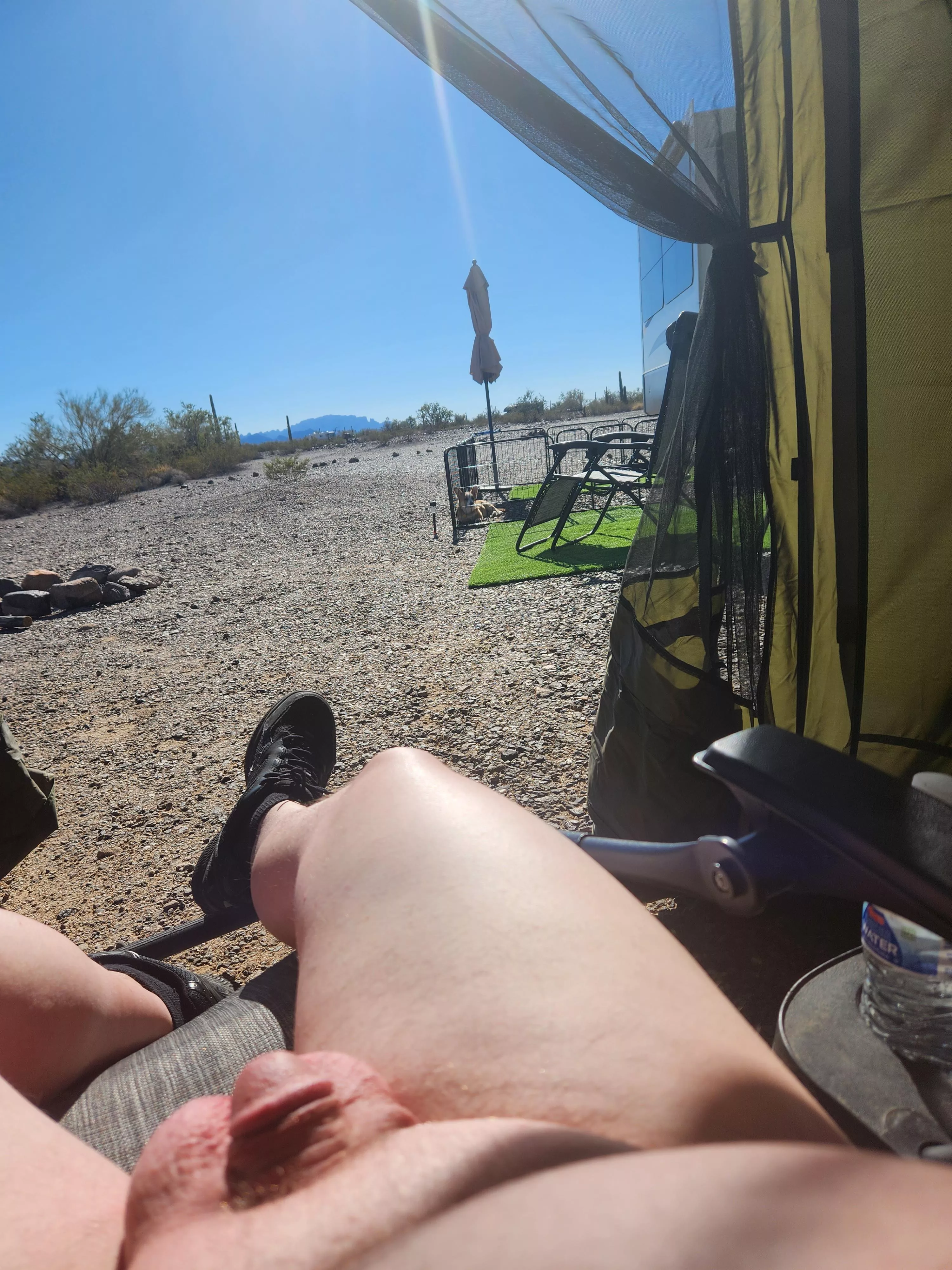 Fist time nude sunbathing in Quartzsite AZ Magic Circle