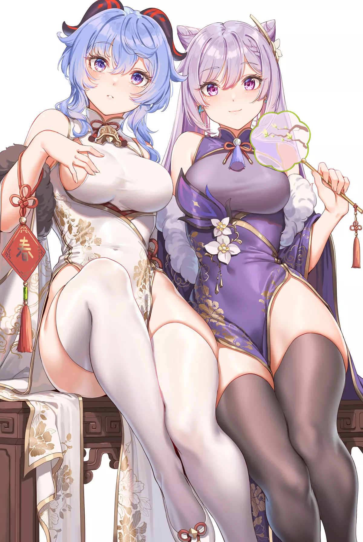 Ganyu & Keqing [Genshin impact] (houkou_sakuran)