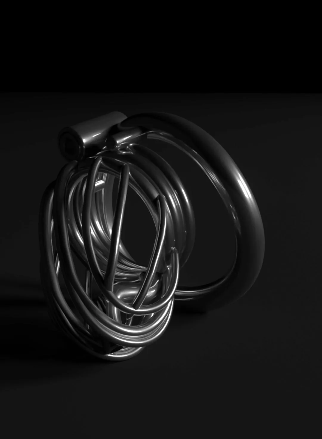 I designed my new custom cage today, made a 3D model and rendered it