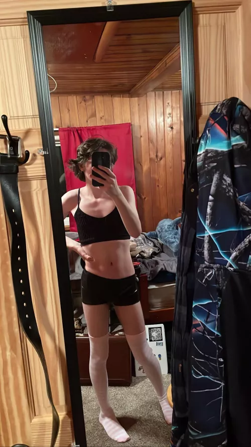 I love my bra and short shorts