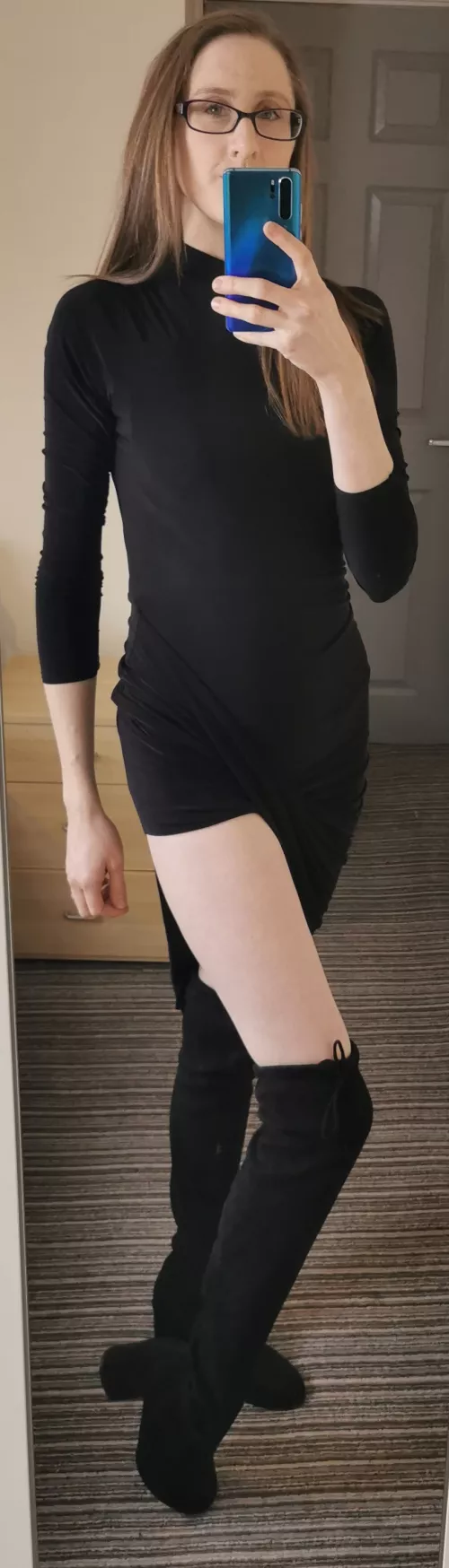 I love showing of[f] new dresses and boots!