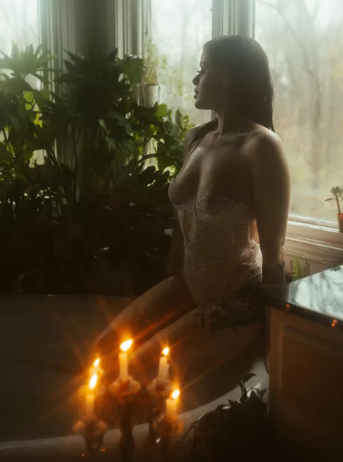 I love this sparkly white bodysuit :)