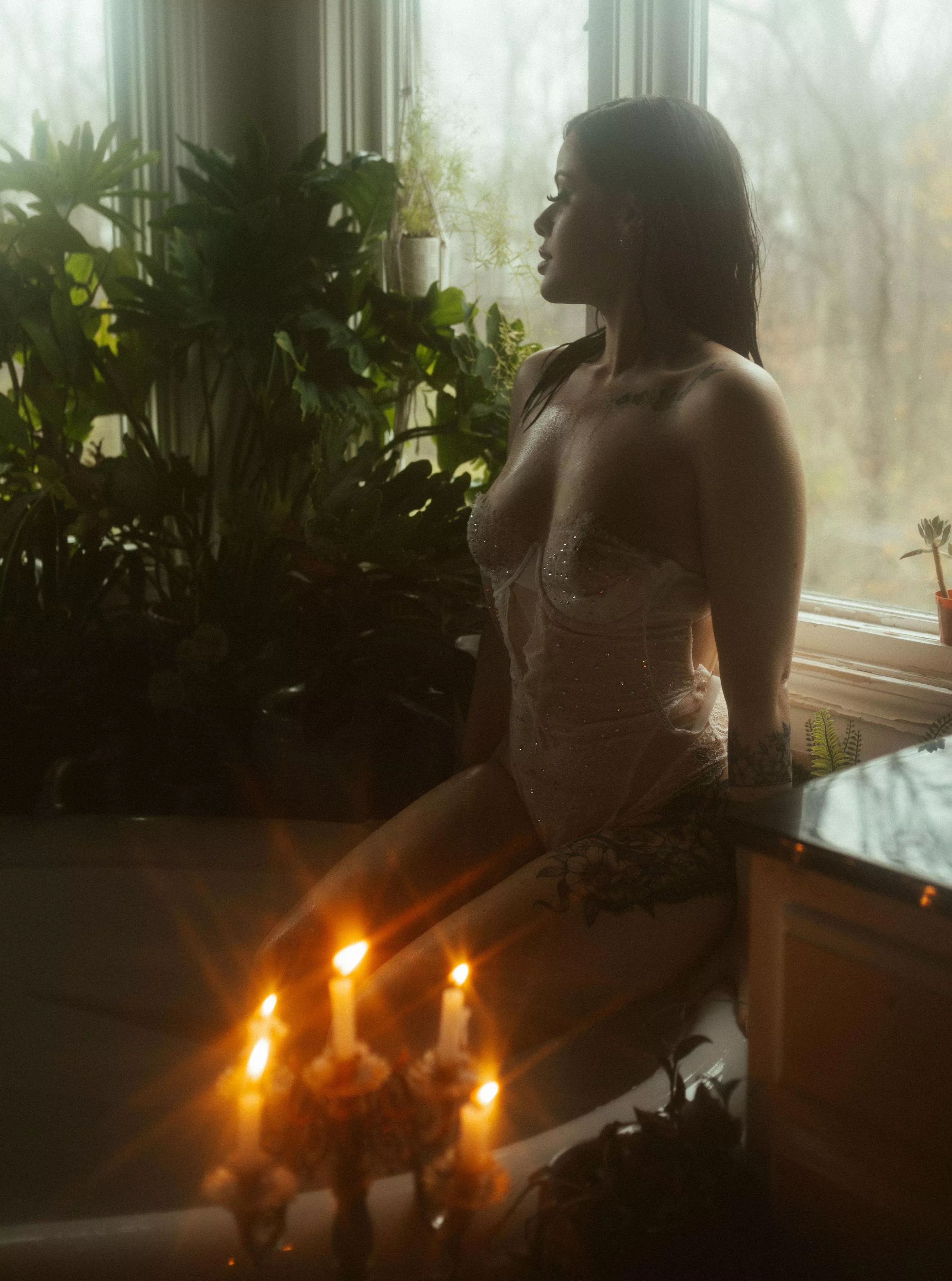 I love this sparkly white bodysuit :)