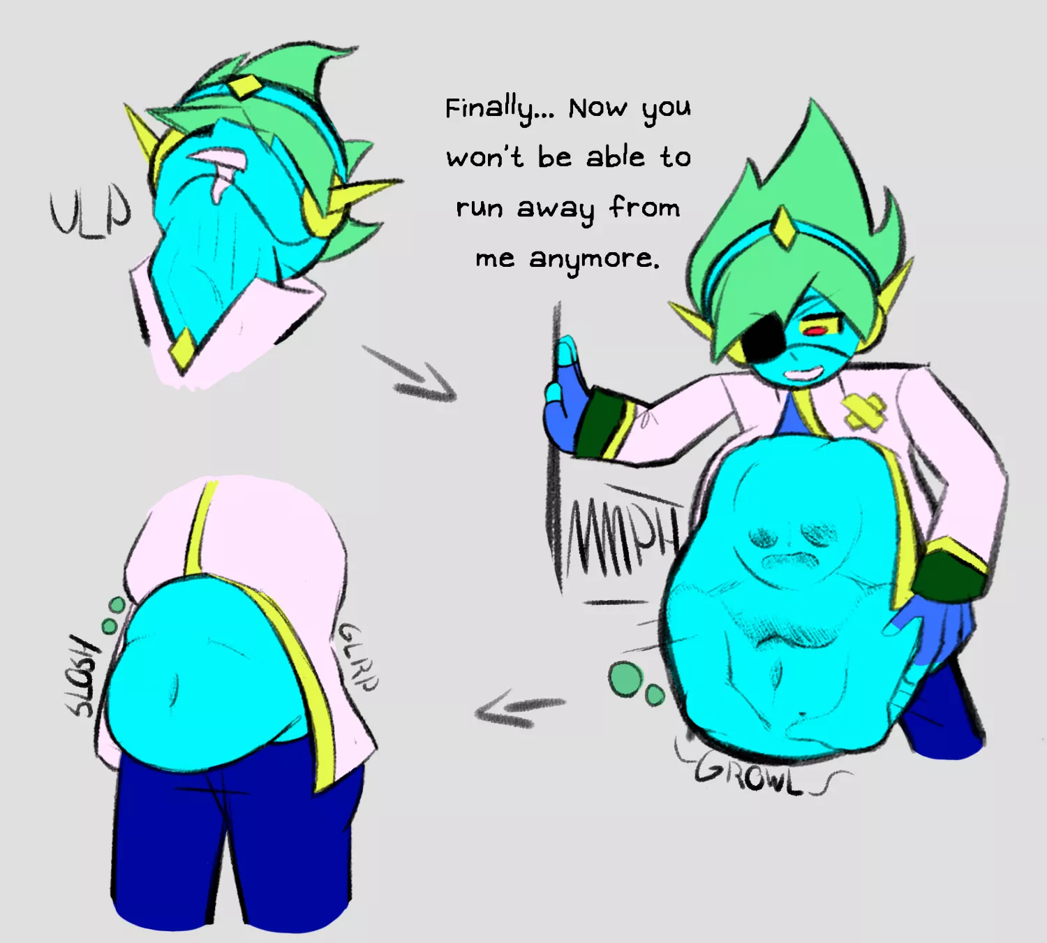 {Image} Spaceboy and Sweetheart! Just posting some Omori vore because why not.