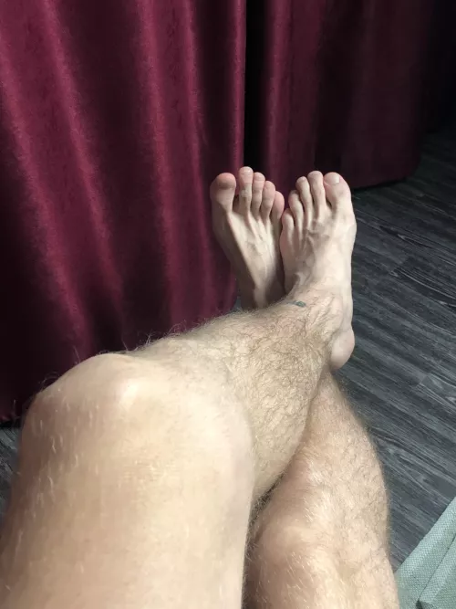 legs, the most hairy part of the body