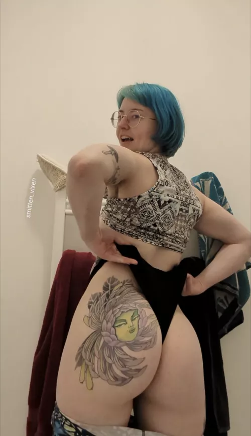 Love how wedgies show off my butt tattoo
