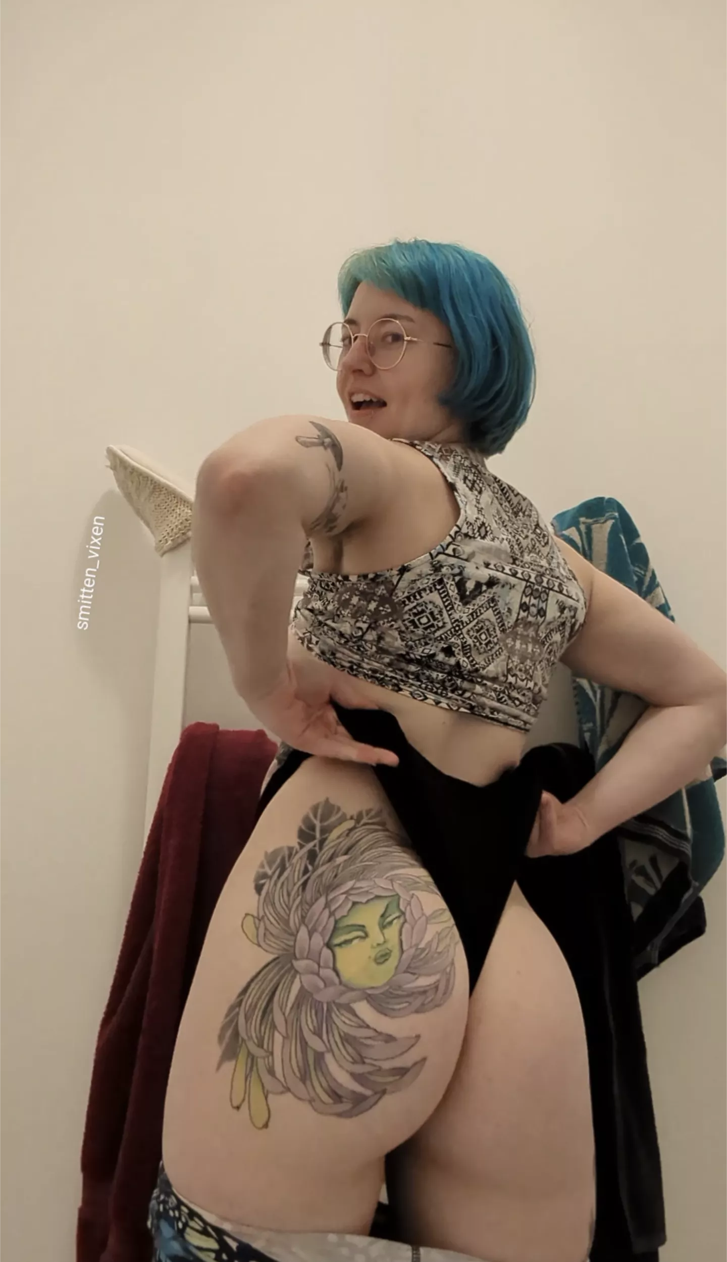 Love how wedgies show off my butt tattoo