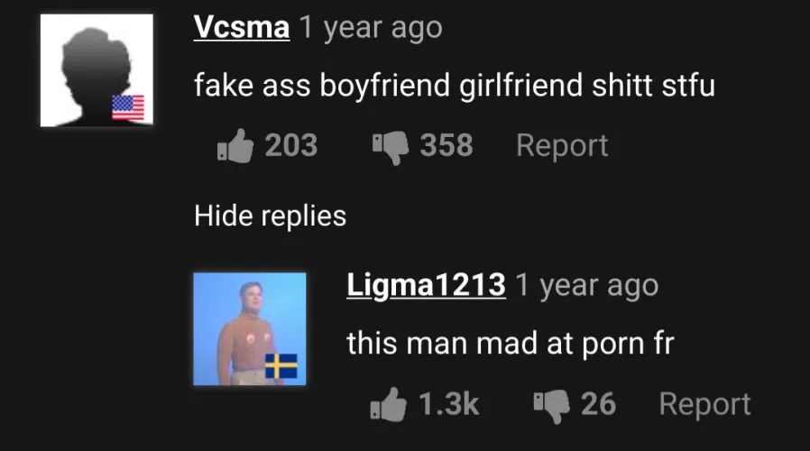 Mad at porn fr
