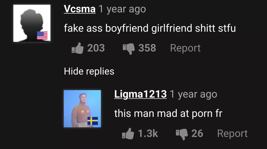 Mad at porn fr