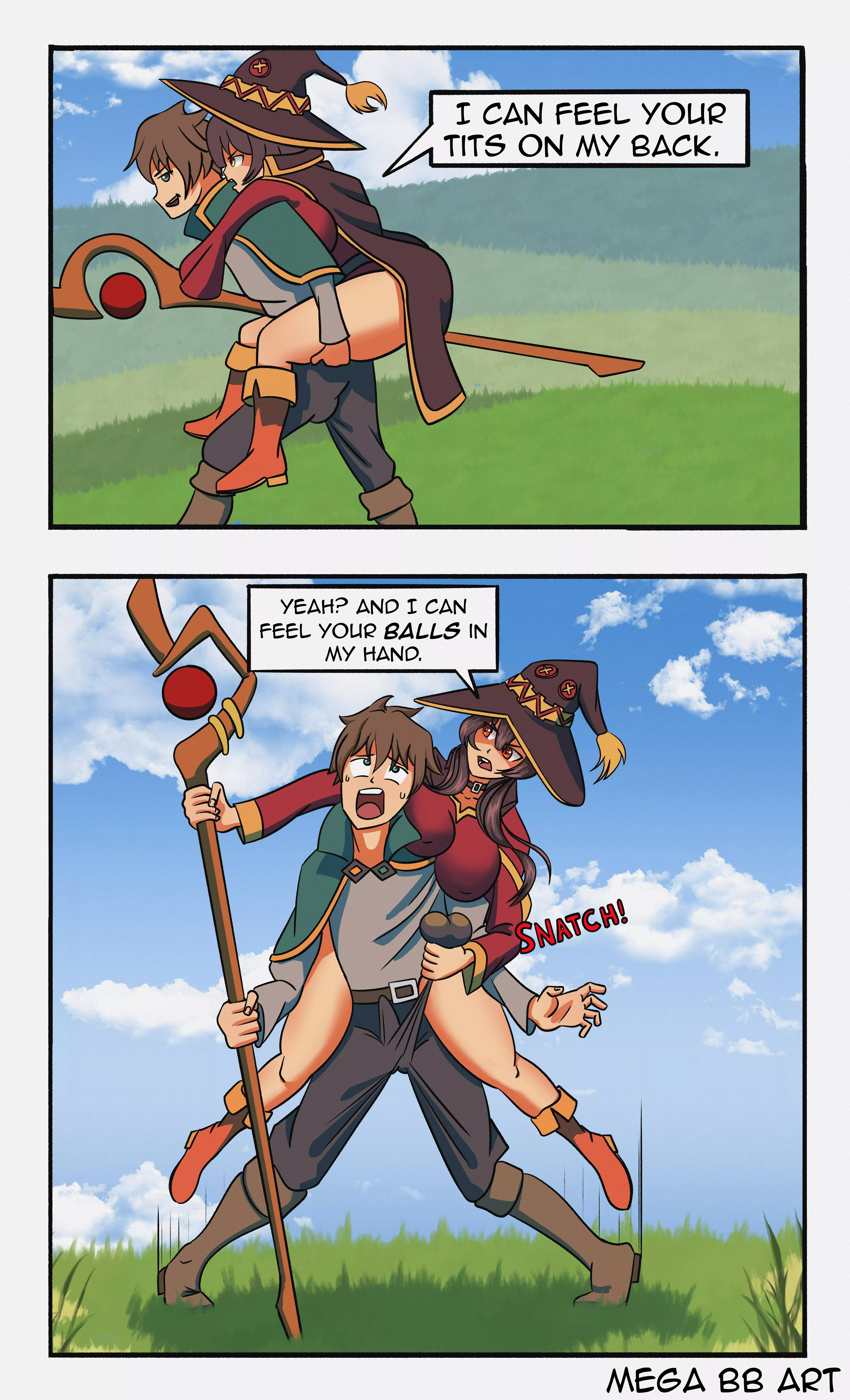 [OC] You can feel my tits huh? Well I can feel your BALLS too!