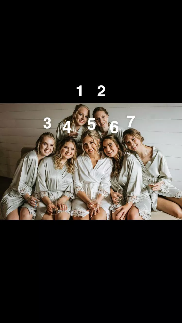 Rank the bridesmaids on which you think got used during the ceremony because one did!