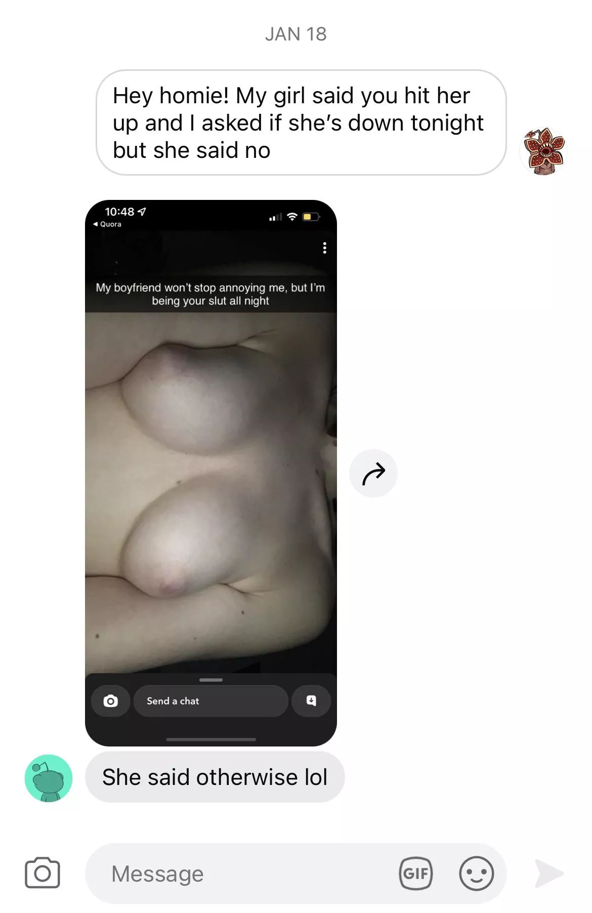 Real talk, dm me if you wanna shoot your shot with my girl