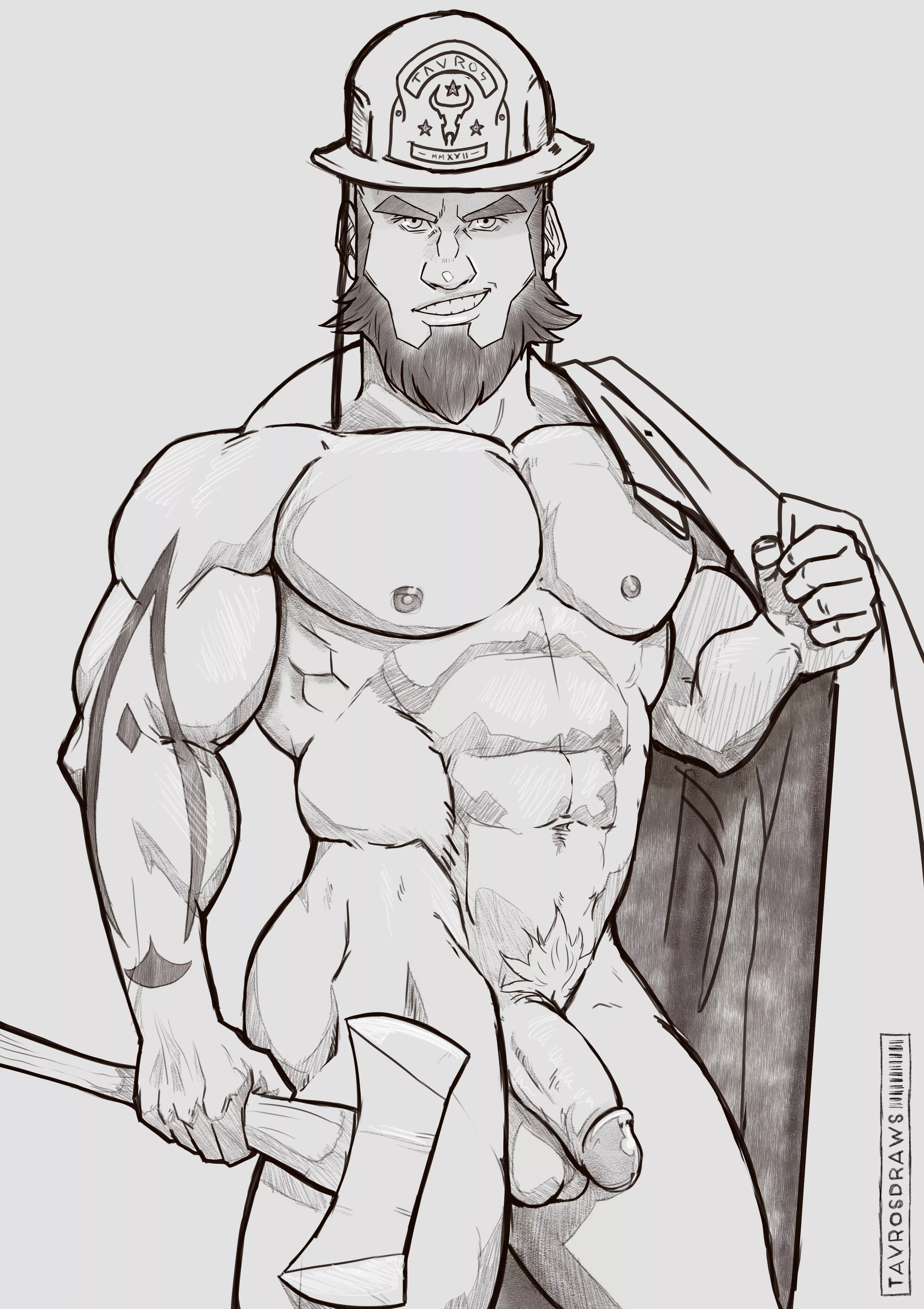 Sexy Firefighter By Tavros