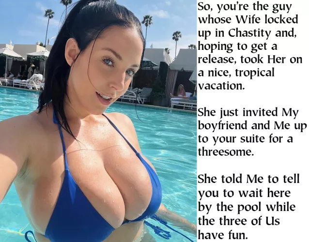 She did say that She might consider taking the key to your chastity cage. It certainly has not appeared in anyone's luggage yet.