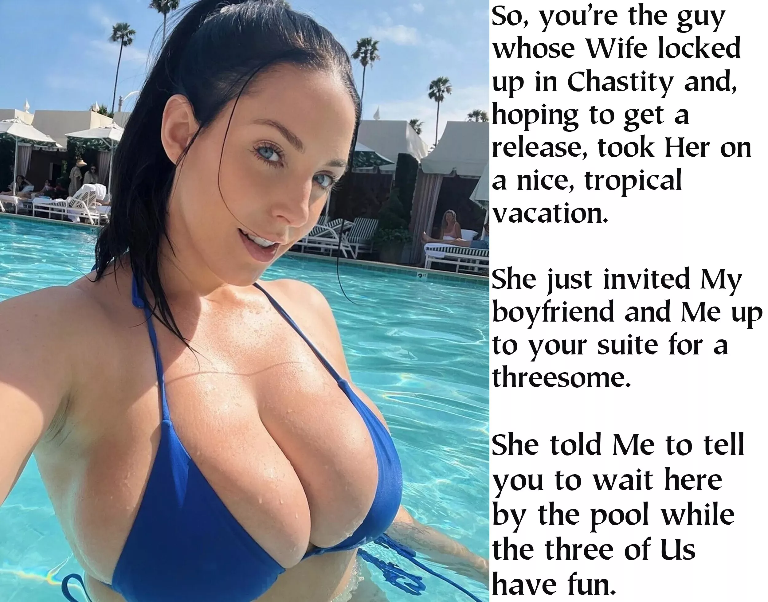 She did say that She might consider taking the key to your chastity cage. It certainly has not appeared in anyone's luggage yet.