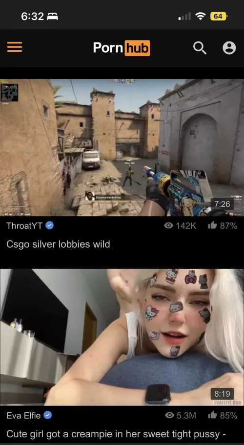 She’s pretty good at CSGO (look at all the stickers she has)