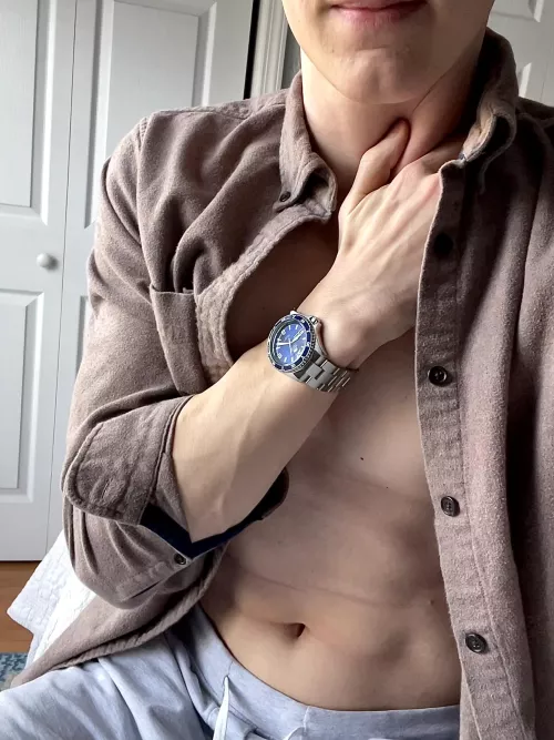 taking advantage of the natural light ;)