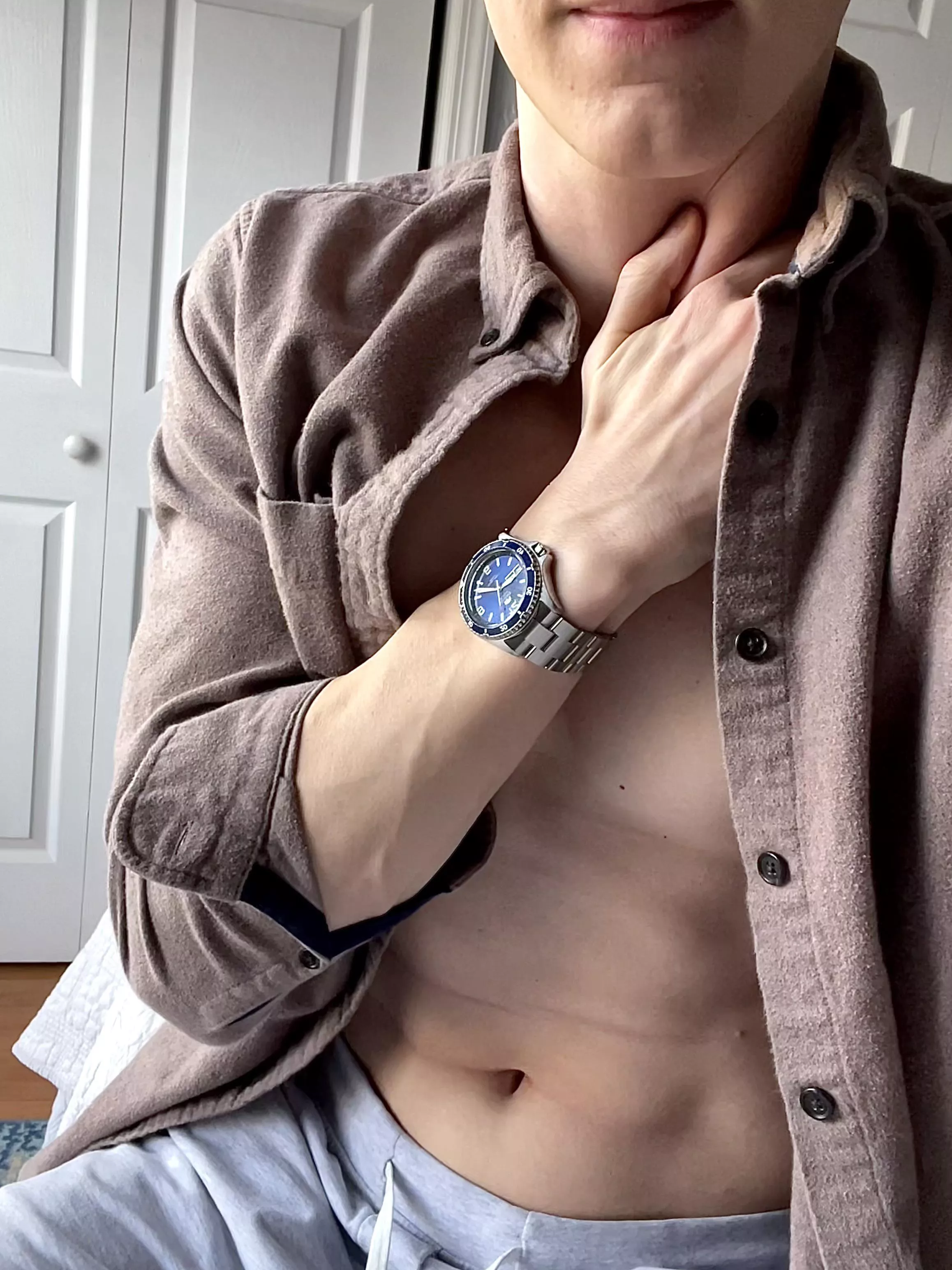 taking advantage of the natural light ;)