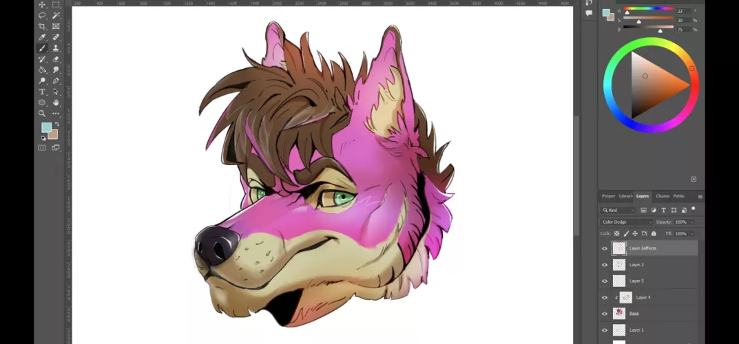 Third time learning furry headshots!