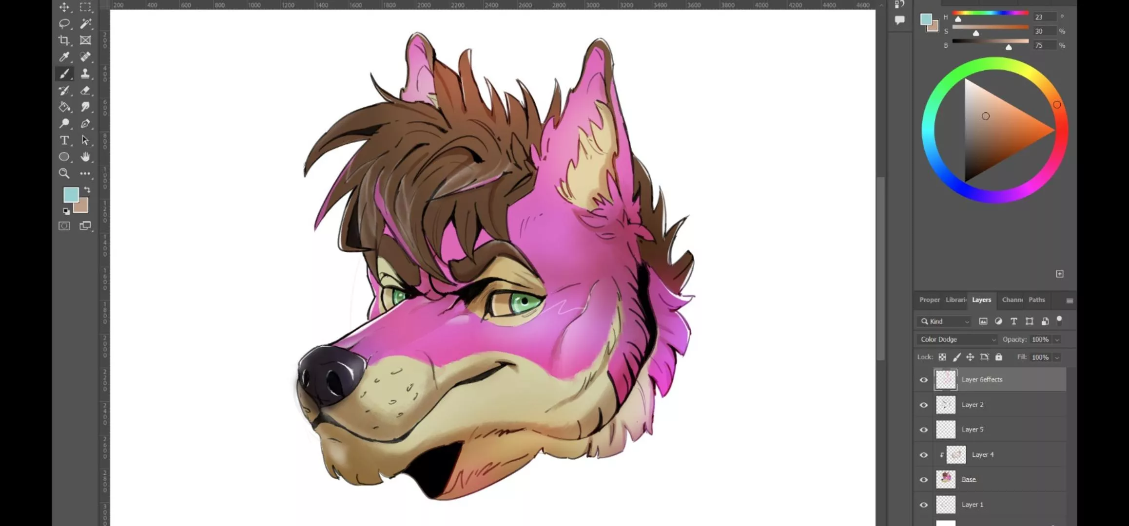 Third time learning furry headshots!