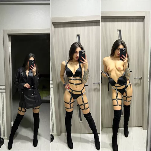 This is what the shy girl hides under