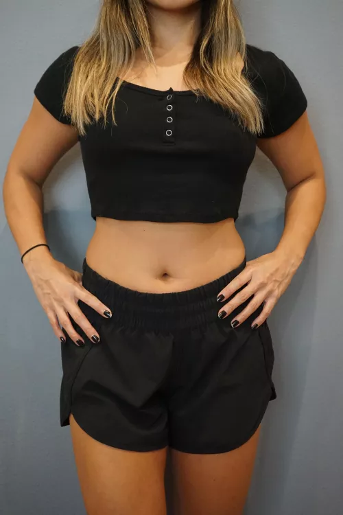 Time to walk around in my new crop top and see how many people stare at my tummy in the mall