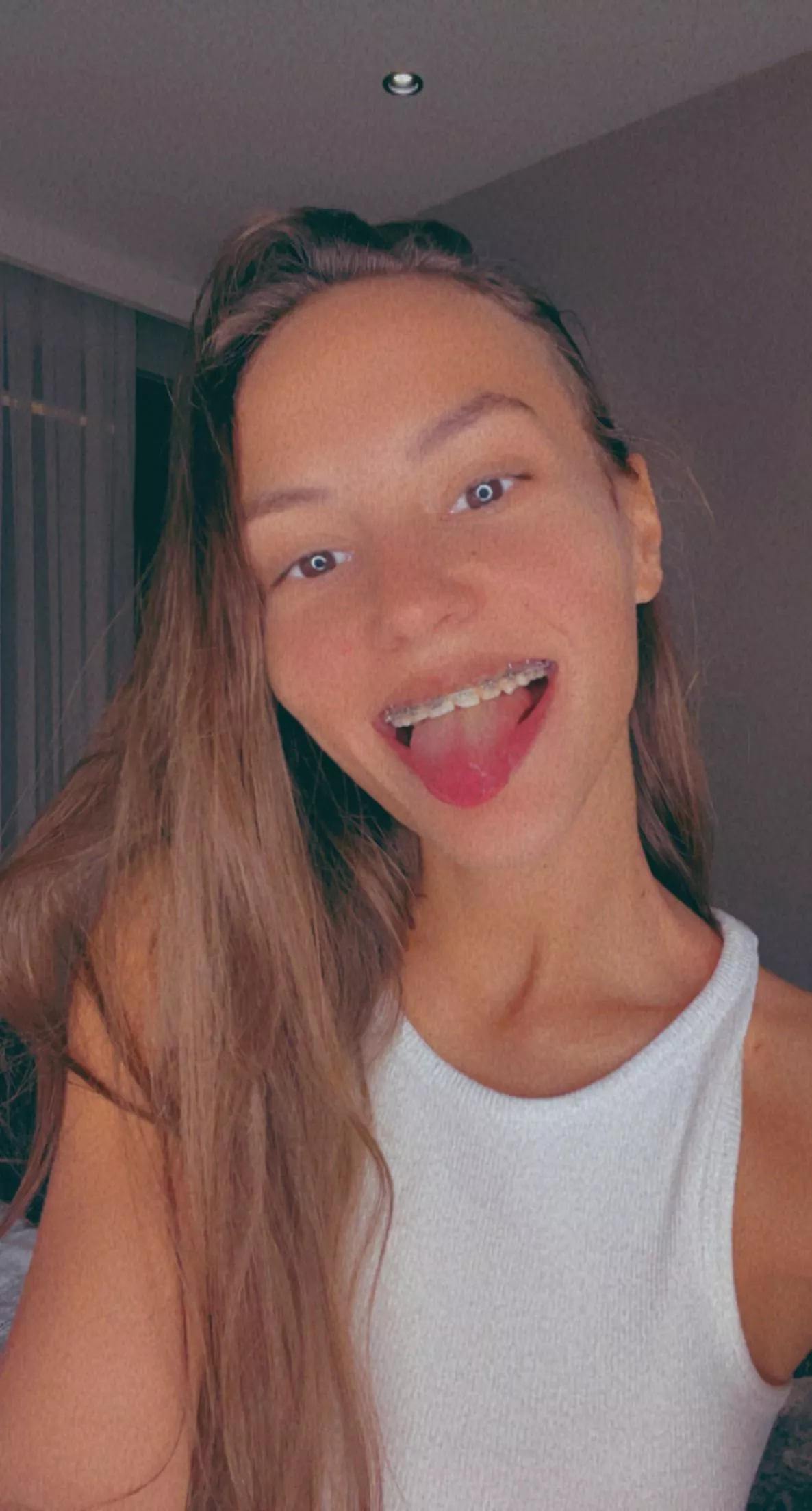 would you cum over my braces?