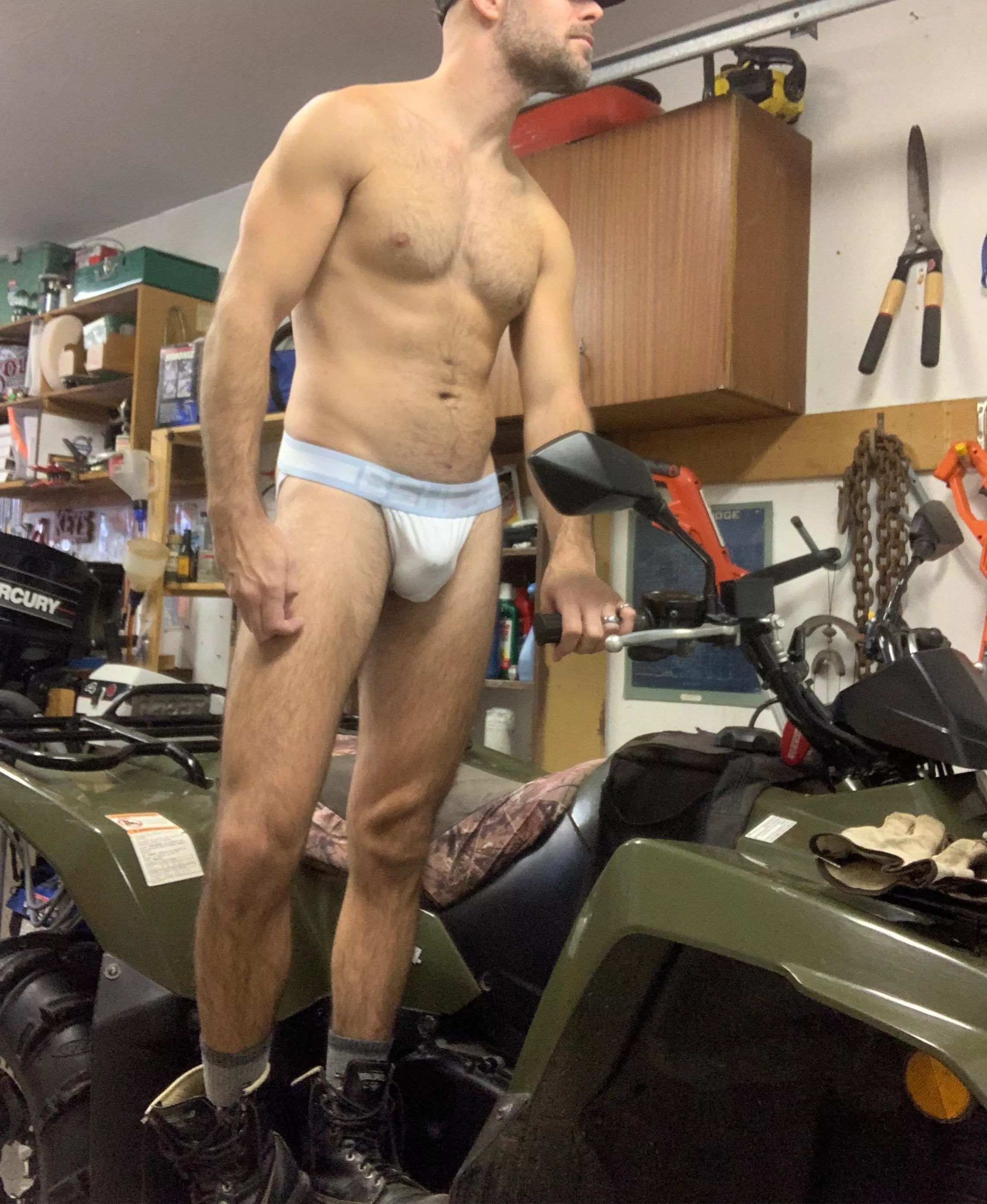 You gonna come for a ride on my ATV? [38]