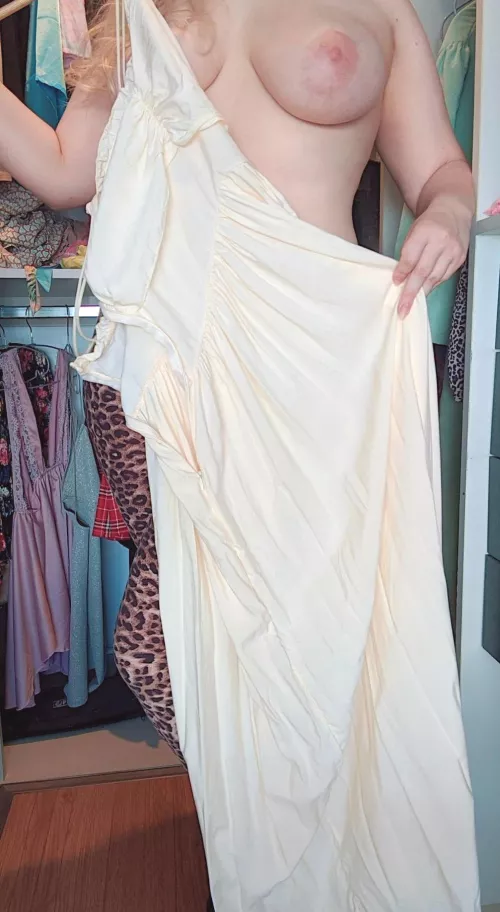 After a long day of classes, it's nice to release my breasts