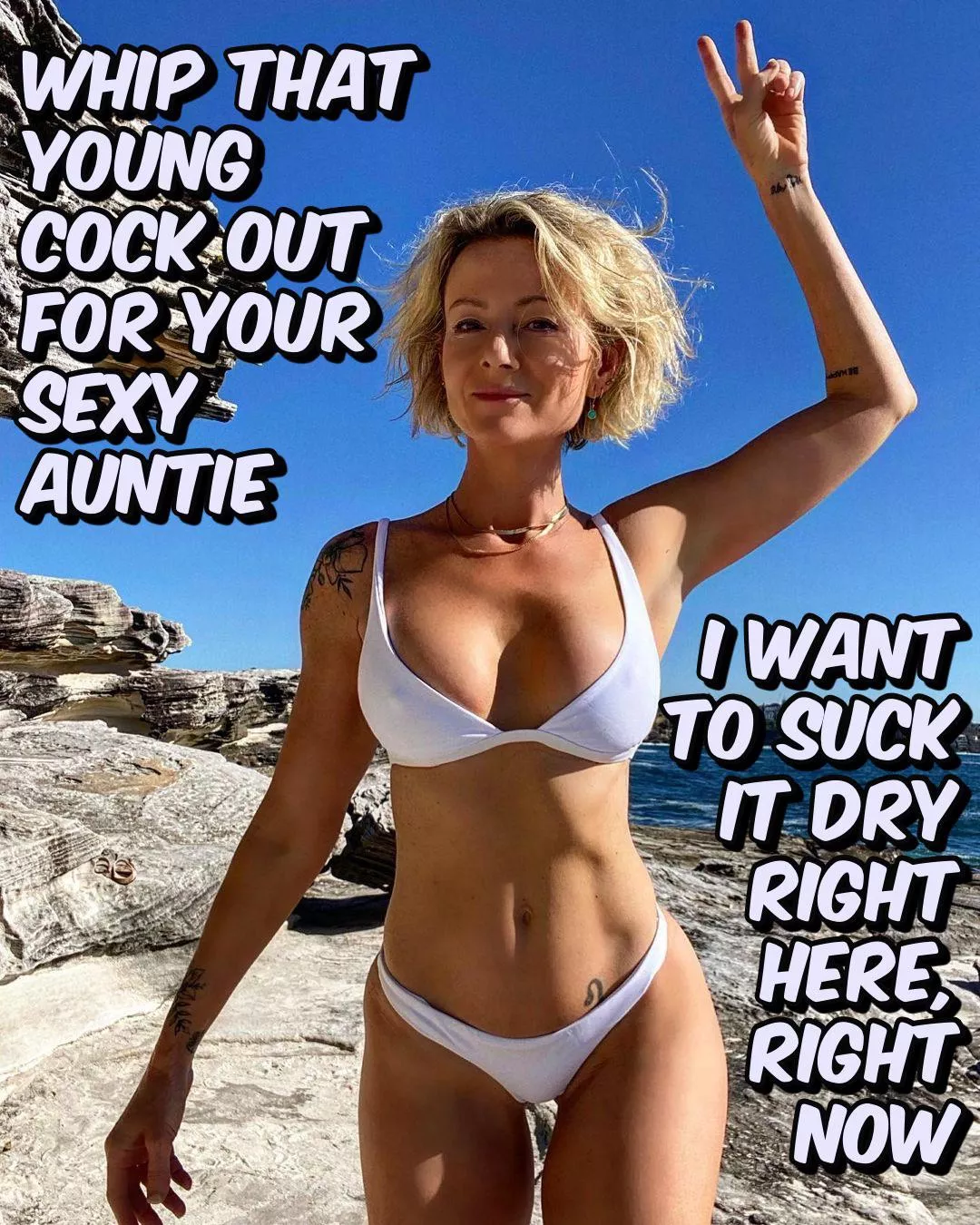 Auntie wants to drain you