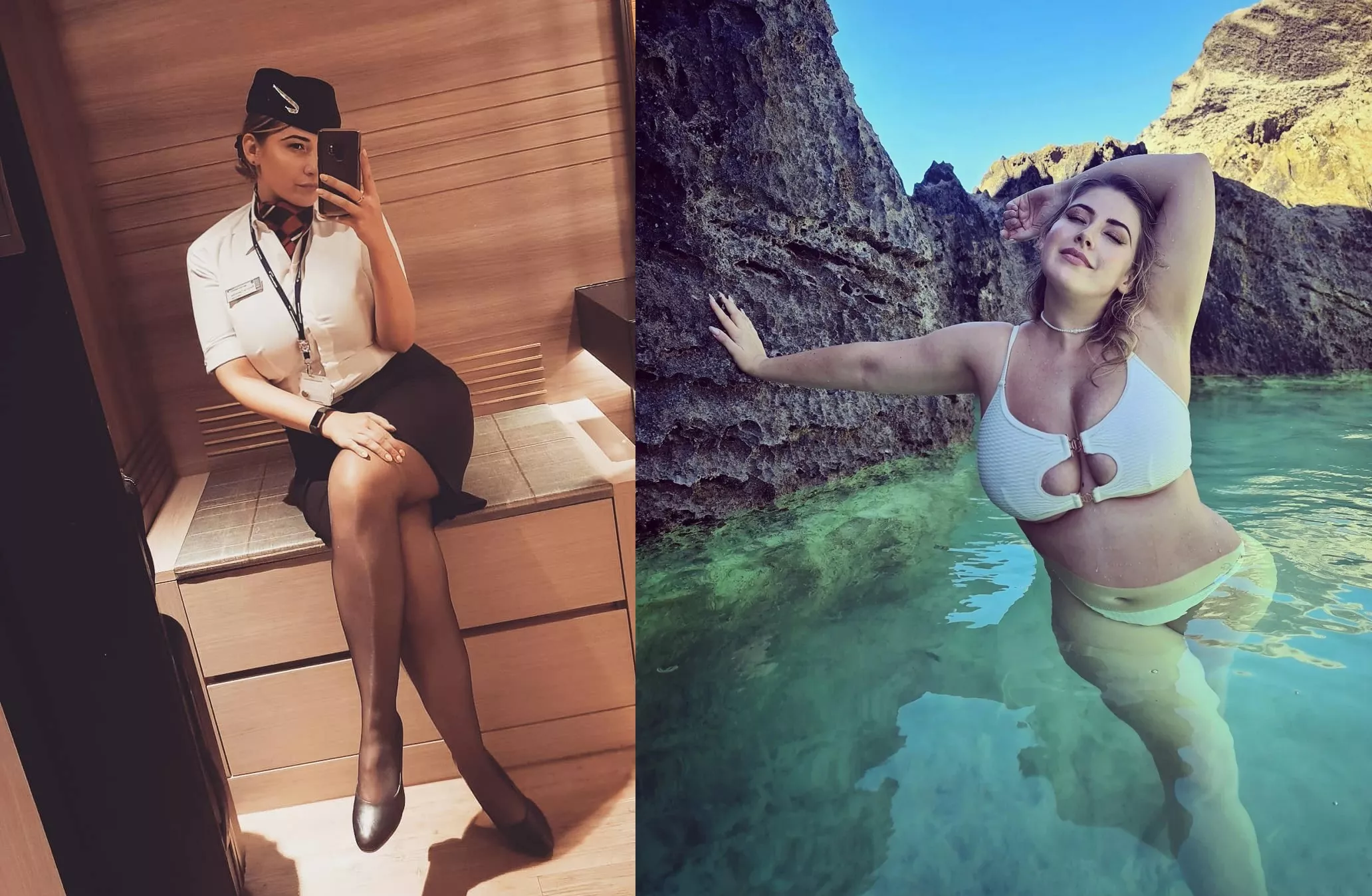 BA Beauty bursting out her bikini