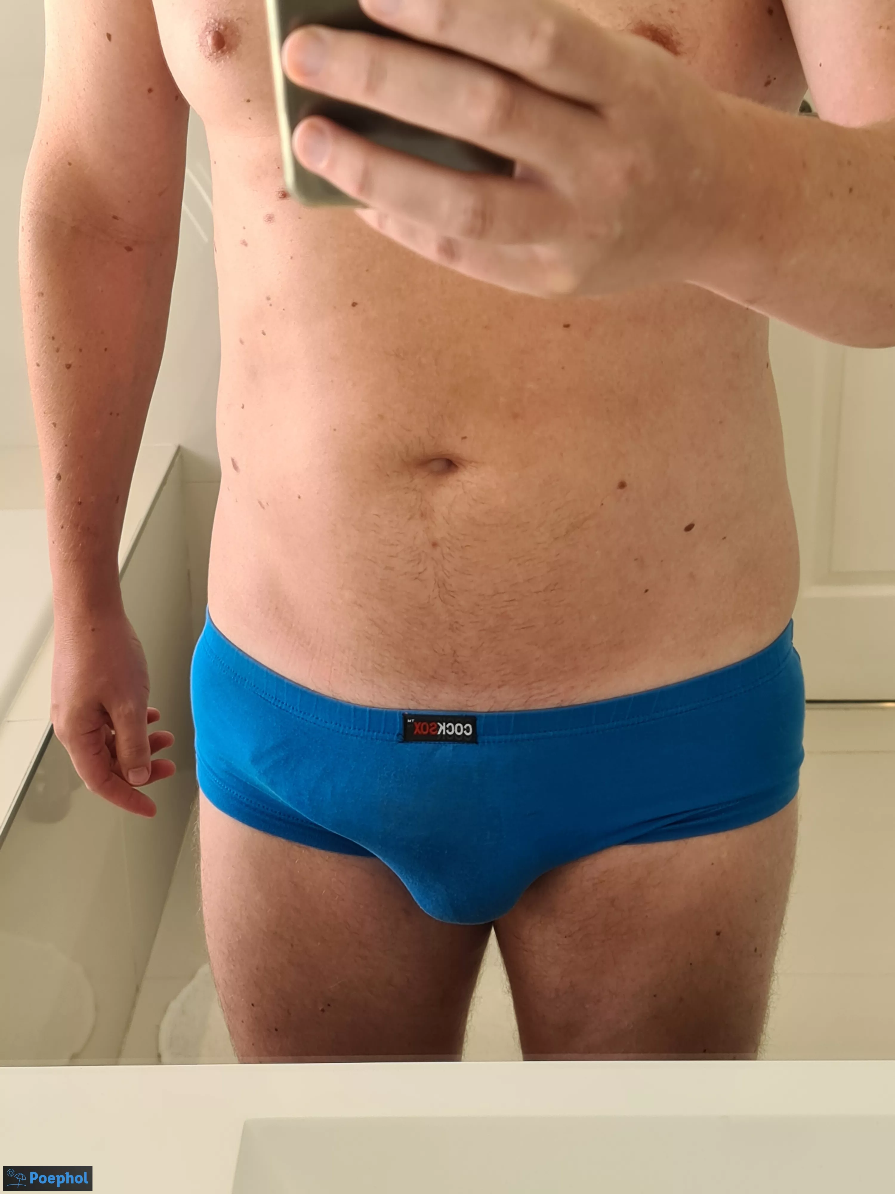 Blue Cock-Sox square leg