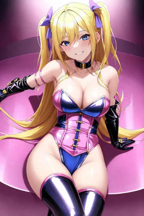 Blue/Pink Dominatrix