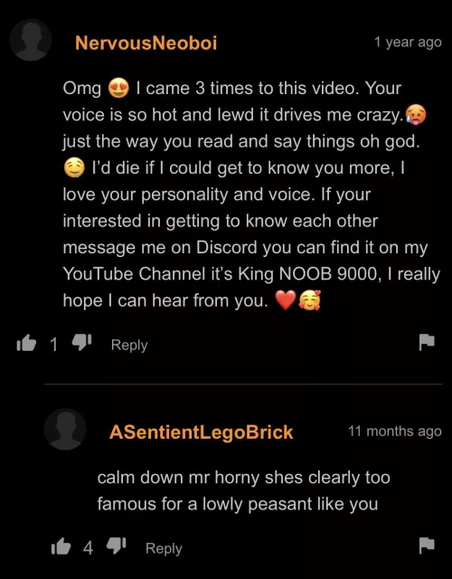 “calm down mr horny”